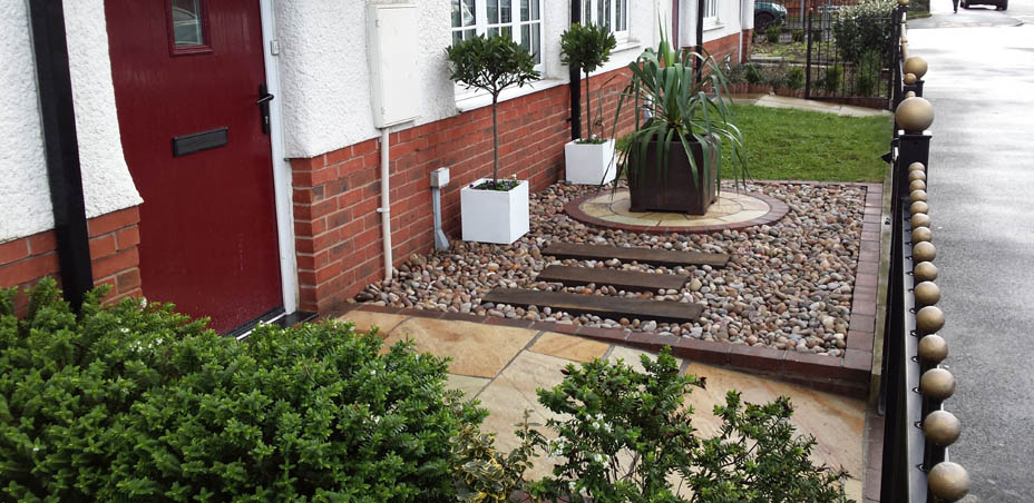 Indian Stone Paving in Moston, Manchester